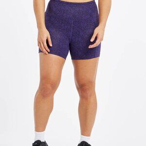 Oiselle Pockito Shorts Twilight Monarch Print Size 6